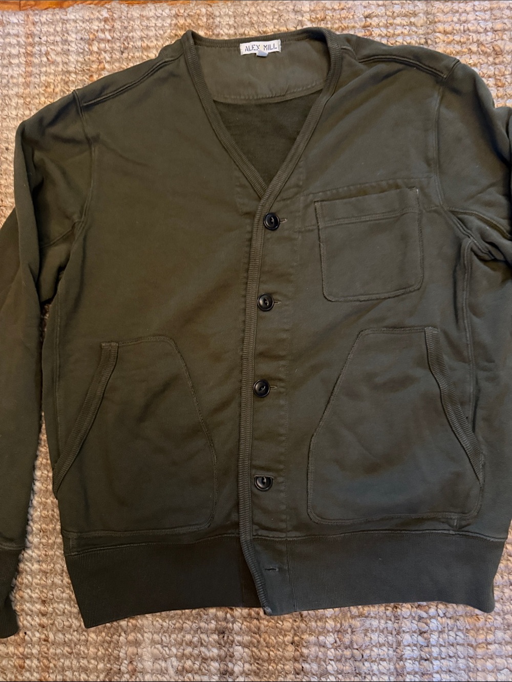 Alex Mill sweatshirt cardigan